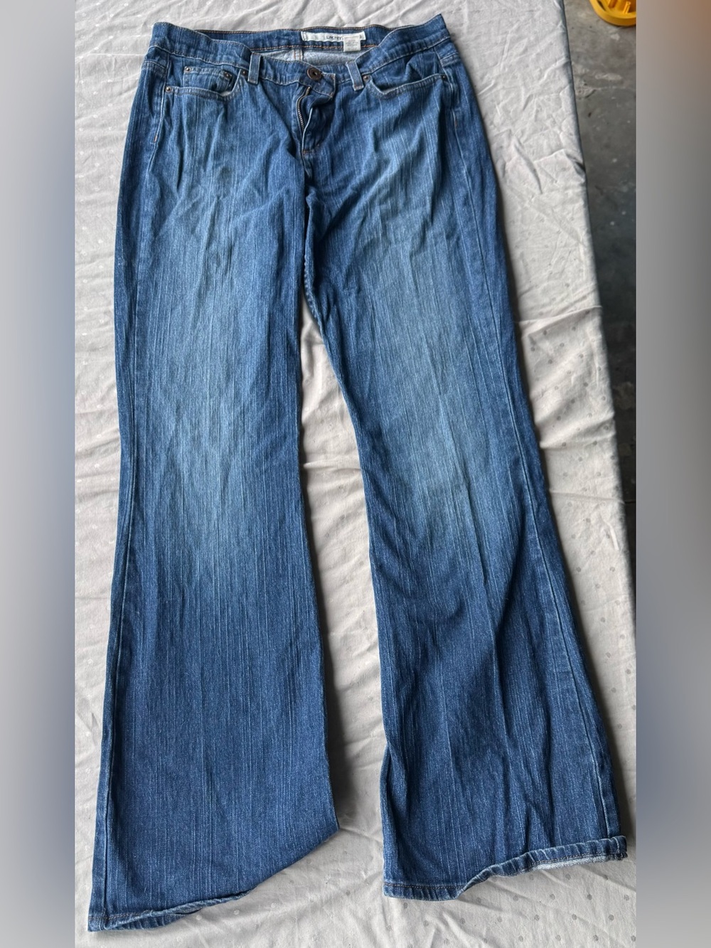 DKNY Women's Flared Denim Jeans in Medium Blue Wash